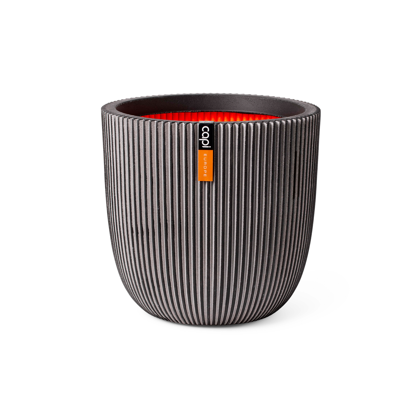 Pot bol Groove Antraciet