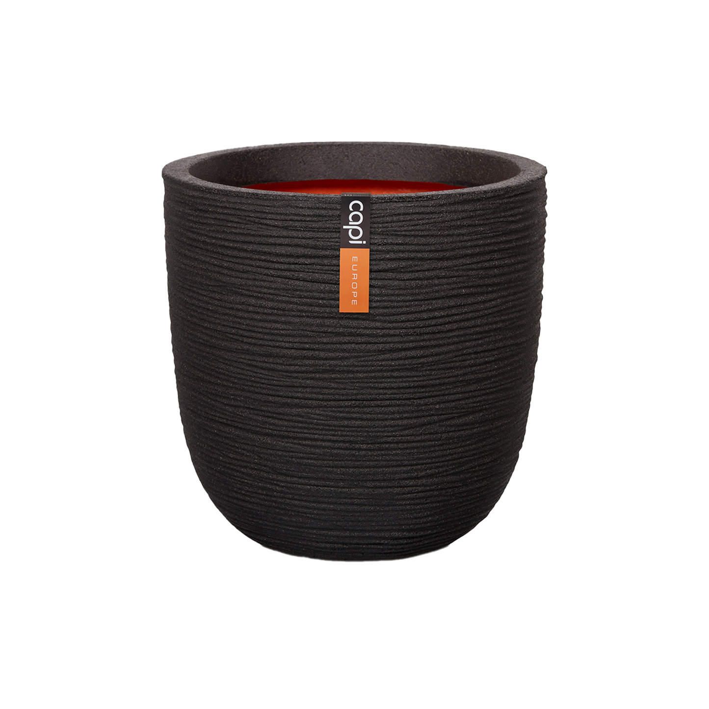 Pot round Rib black