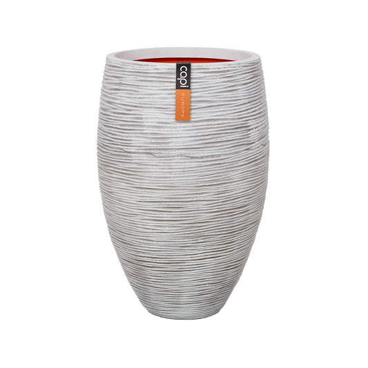Vase elegant deluxe Rib NL 40x60 elfenbein